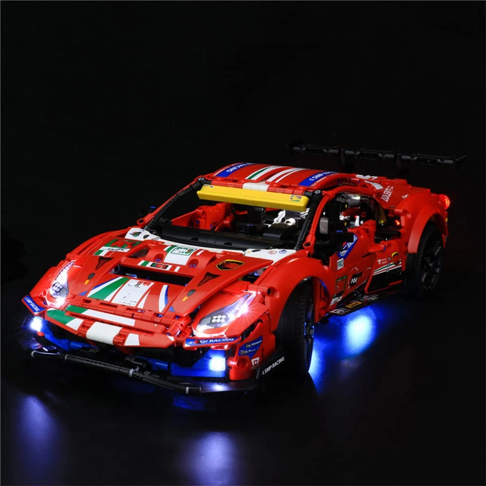 GEAMENT Light Set for LEGO Ferrari 488 GTE AF Corse #51 42125