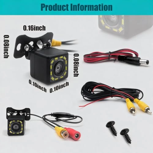 Backup Camera - 12 LED Night Vision