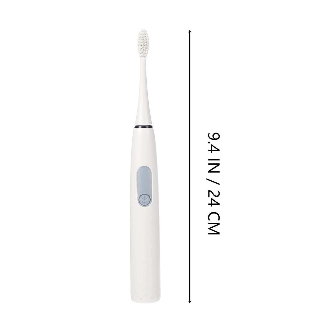 Waterproof electric toothbrush - Adults Soft Bristles Light Gray