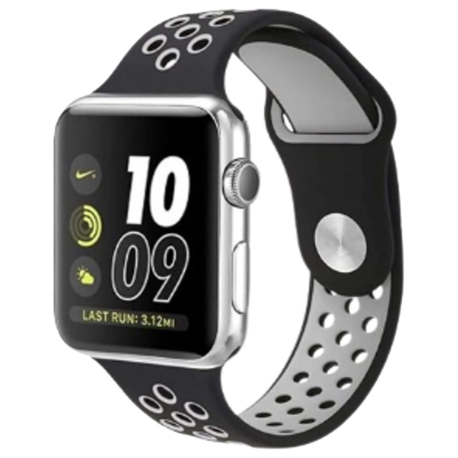 2 Pack Silicone and Woven Watch Band for Apple Watch - 41/38/40mm