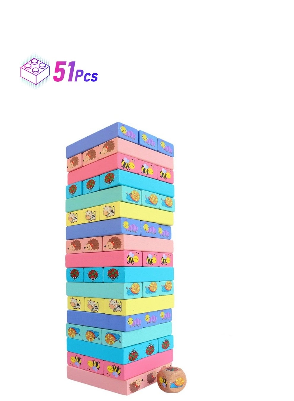 Stacking Block Set - 51 pcs