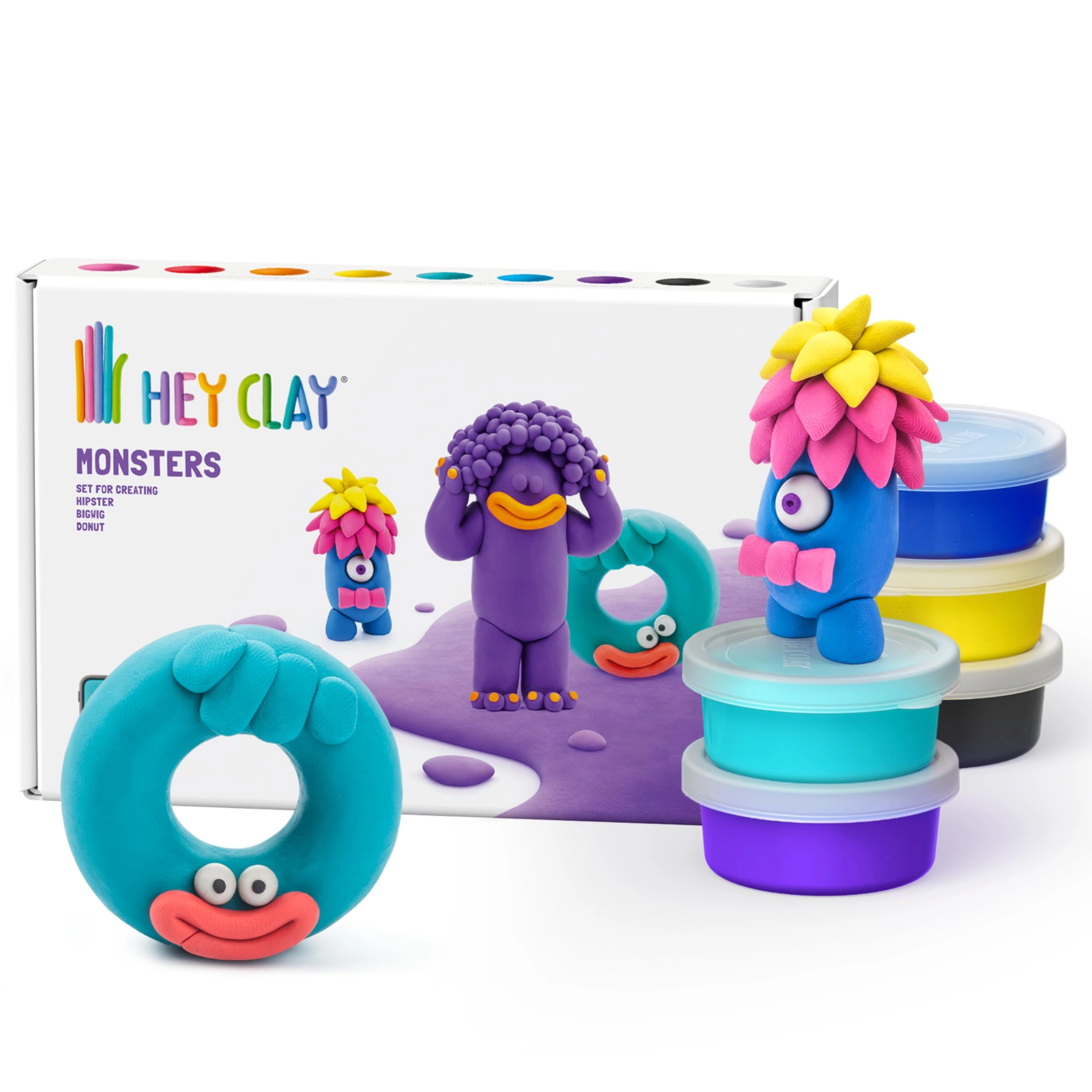 HEY CLAY DIY Dinos - 6 pcs