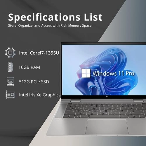 Envy X360 15-fe0053dx - 15.6'' Core i7-1355U 16GB DDR4 512GB SSD