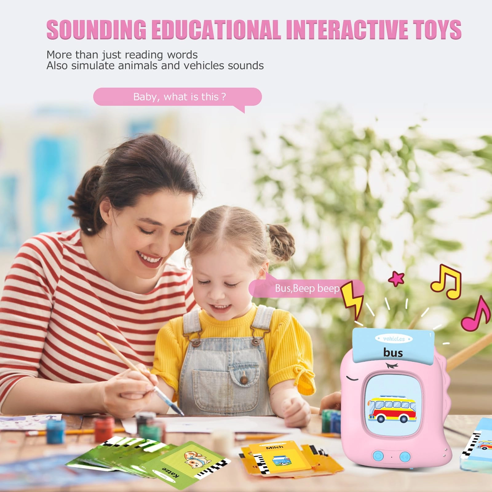 visator Flash Cards Language - 1-6 Years Old