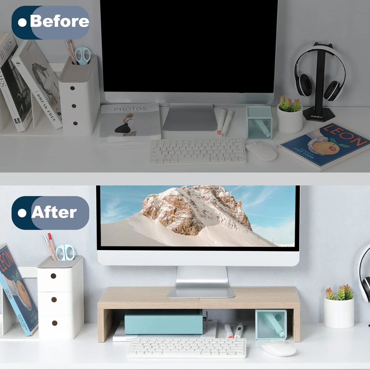 Adjustable Monitor Stand Riser Pack