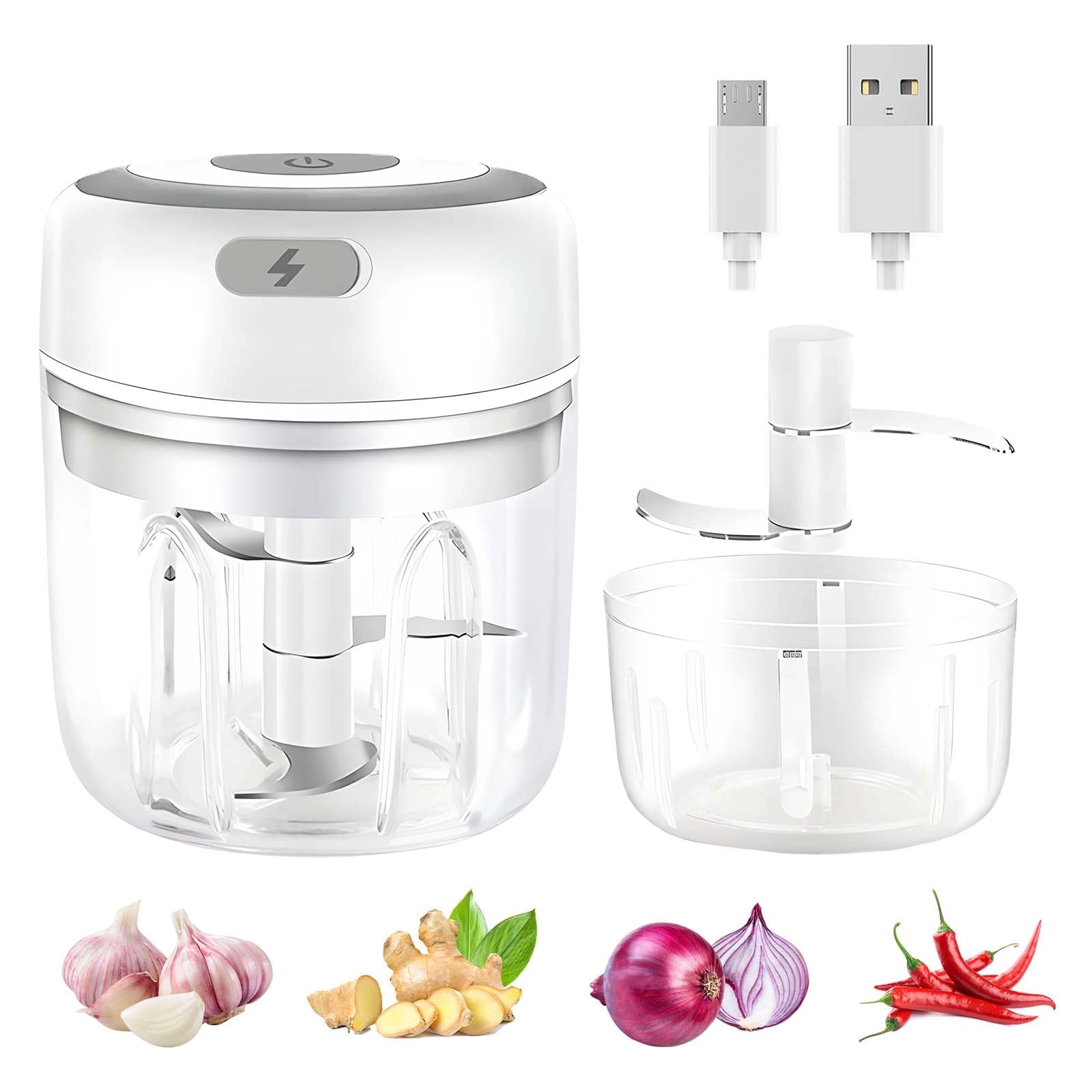 NCONCO Electric Garlic Chopper - 250ML Wireless