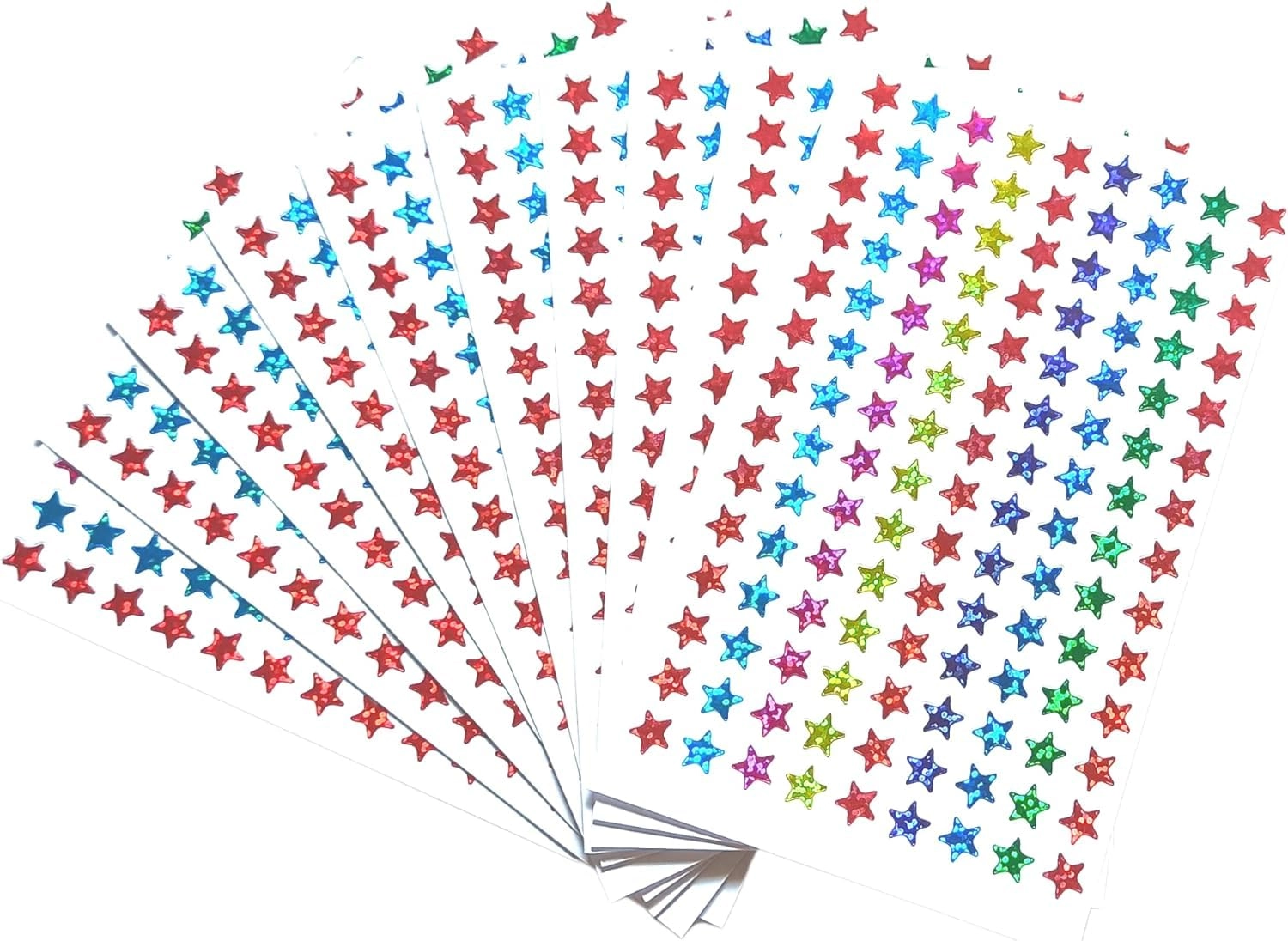 SAMVARDHAN Star Shape Stickers - 10 Sheets 1260 stickers