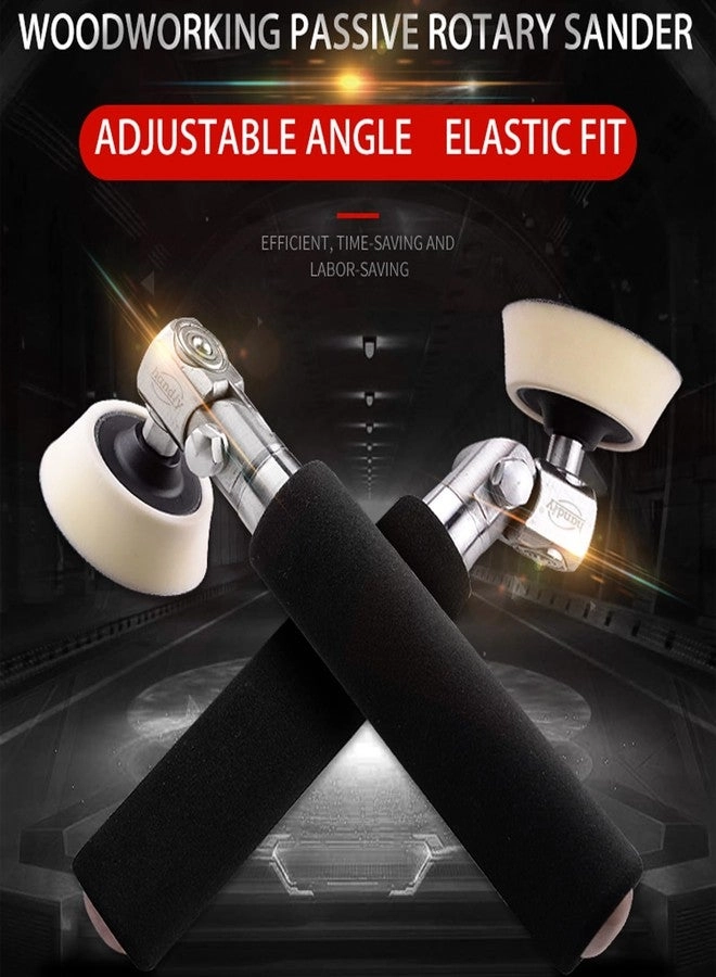 Bowl Sander - Kit For Woodturning/Wood Lathe with Rotatable Spindle Head 2 Inch 3 Inch Pads