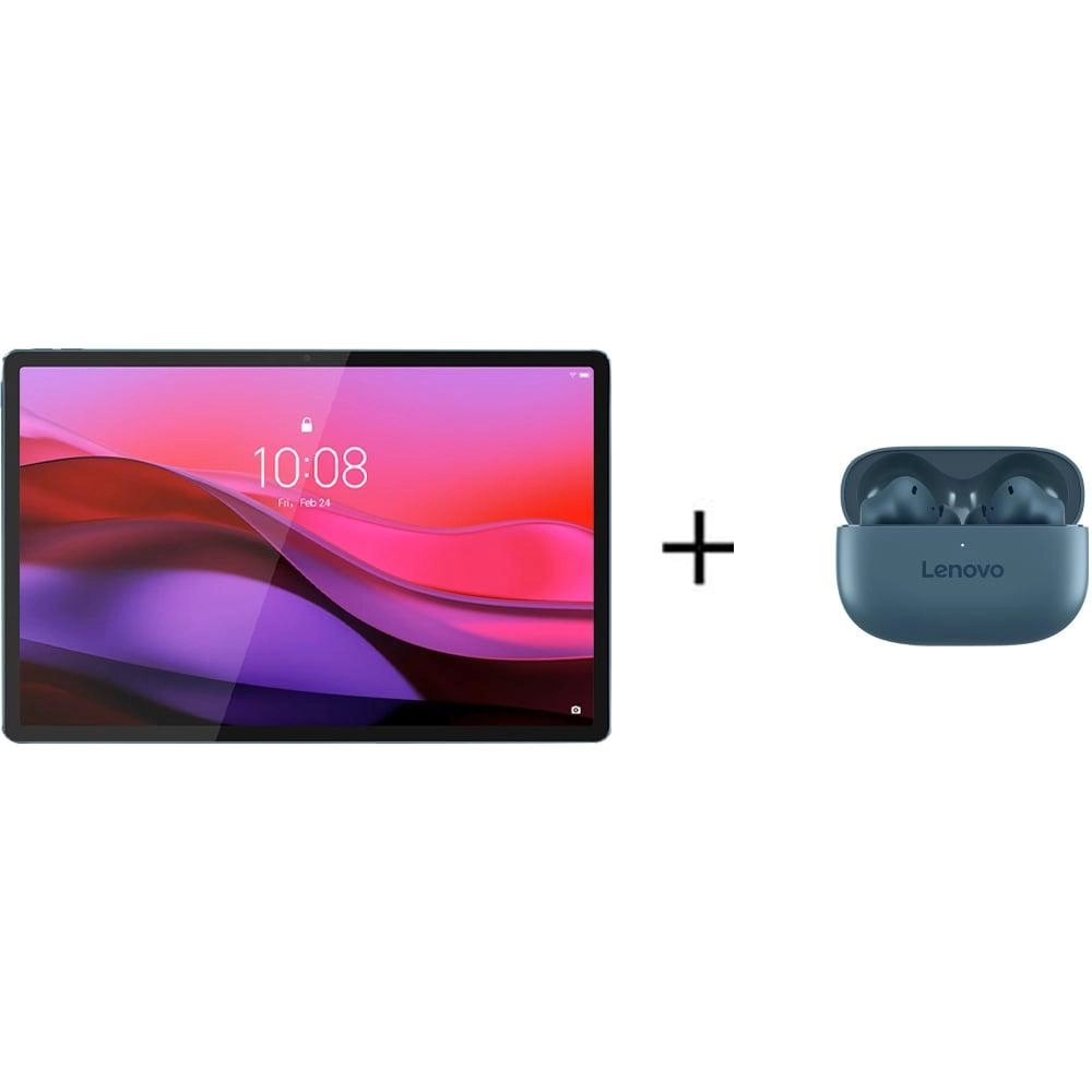 Yoga Tab Plus - 256GB 12.7" + 2-in-1 Keyboard Pack + Tab Pen Pro + LT310 Yoga True Wireless Earbuds