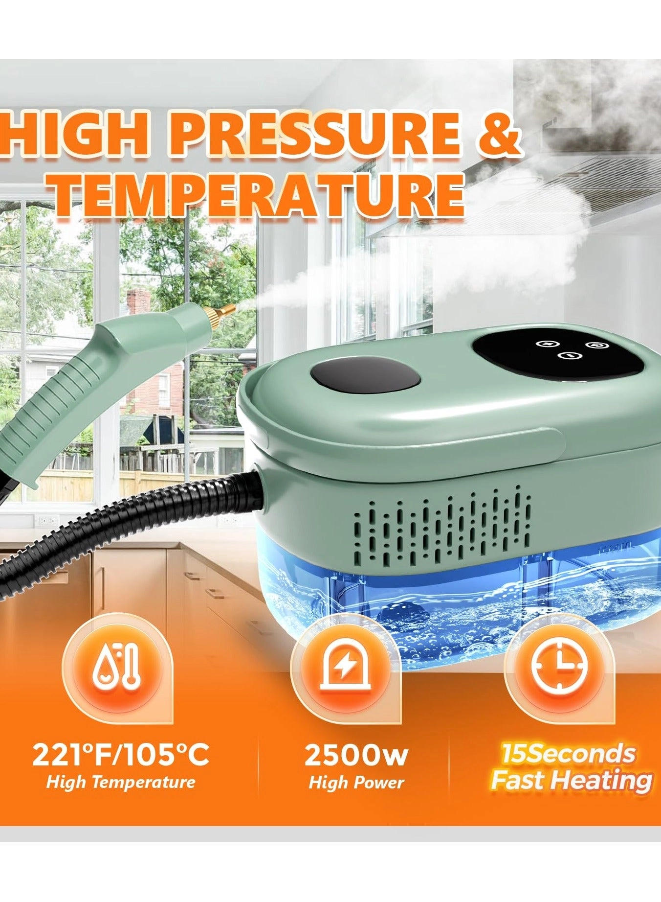 Steam Cleaner - 4.5 BAR 1500ml