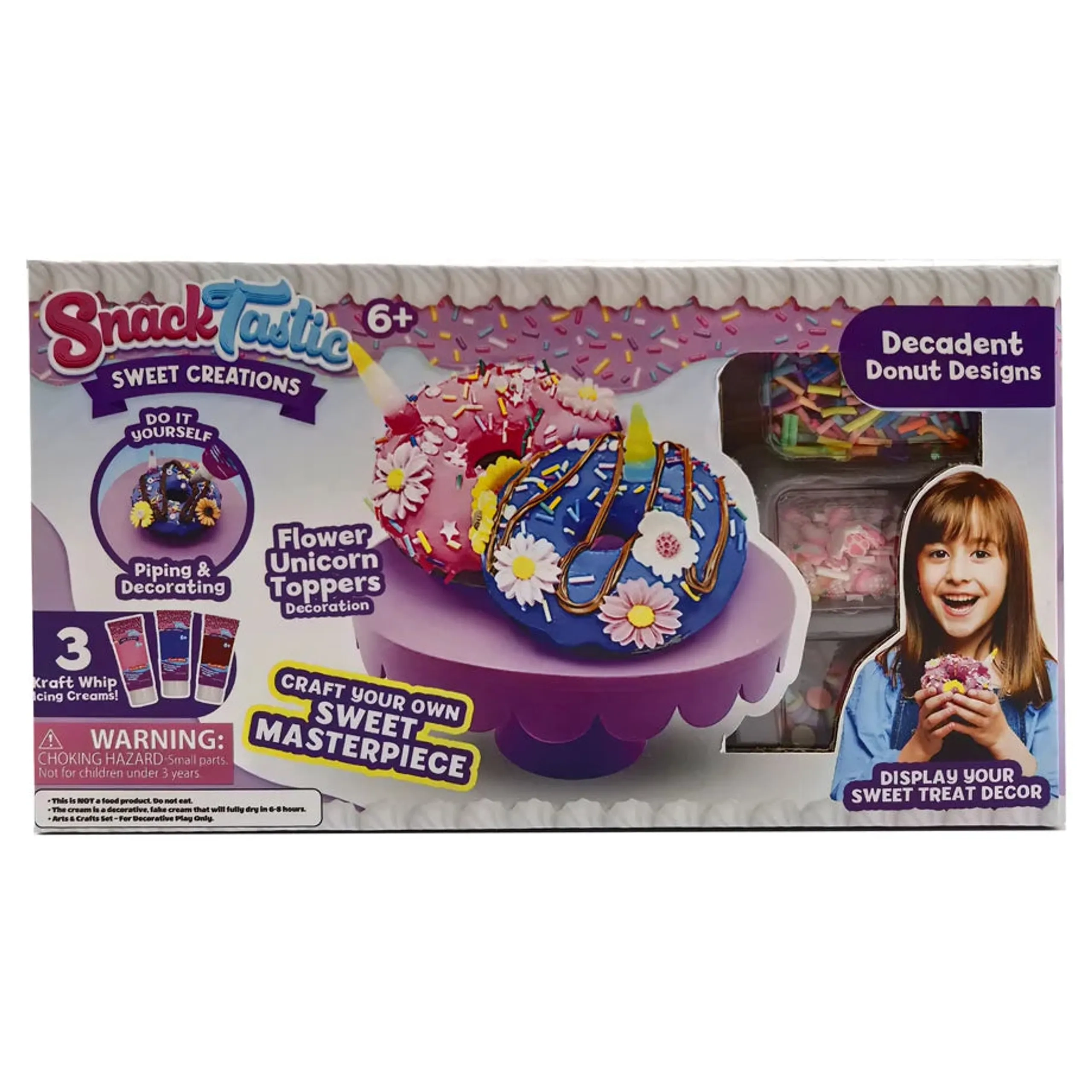 Sweet Creations DIY Kit - Suitable for 6 years & above Includes colorful toppings and tools