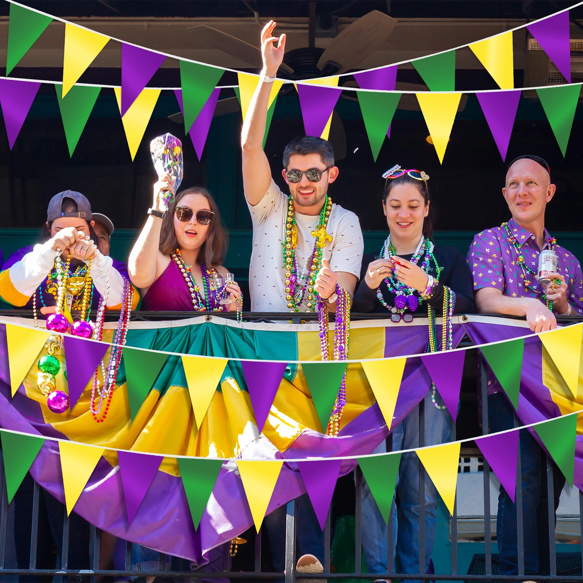 Mardi Gras Banner - 1 PCS