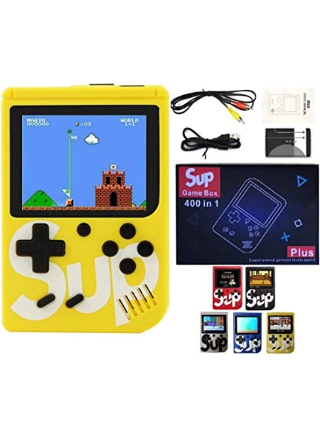 Handheld Game Console - 400 Built-in Games 3-Inch Color Screen Rechargeable Battery