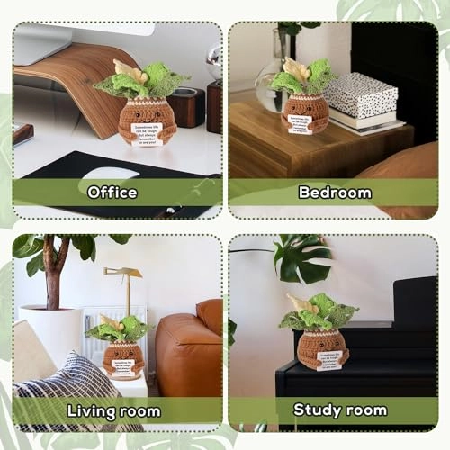 Crochet Monstera - 15 x 7.5 cm