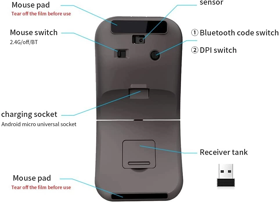 Foldable Arc Mouse - Bluetooth