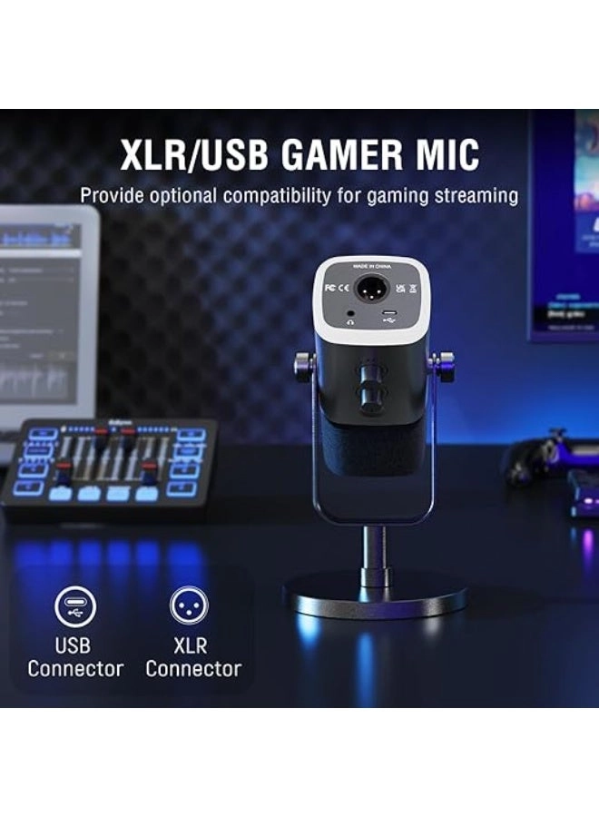 AmpliGame KS5 XLR+USB Microphone Bundle
