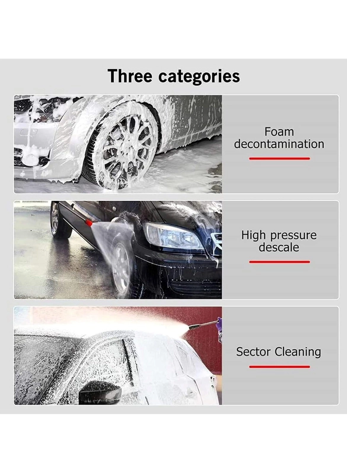 High-Pressure Car Washing Water Gun - 21V 5-meter hose Black