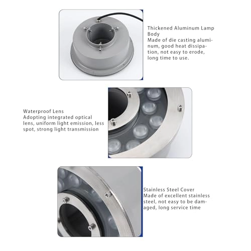 LED Fountain Light - Warm White 9W IP68