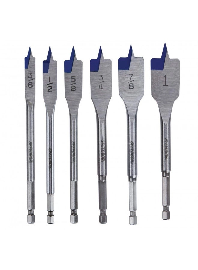 SPEEDBOR Spade Wood Drill Bit - 6Piece
