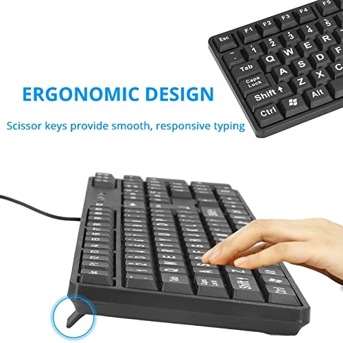 Large Print Keyboard - Wired
