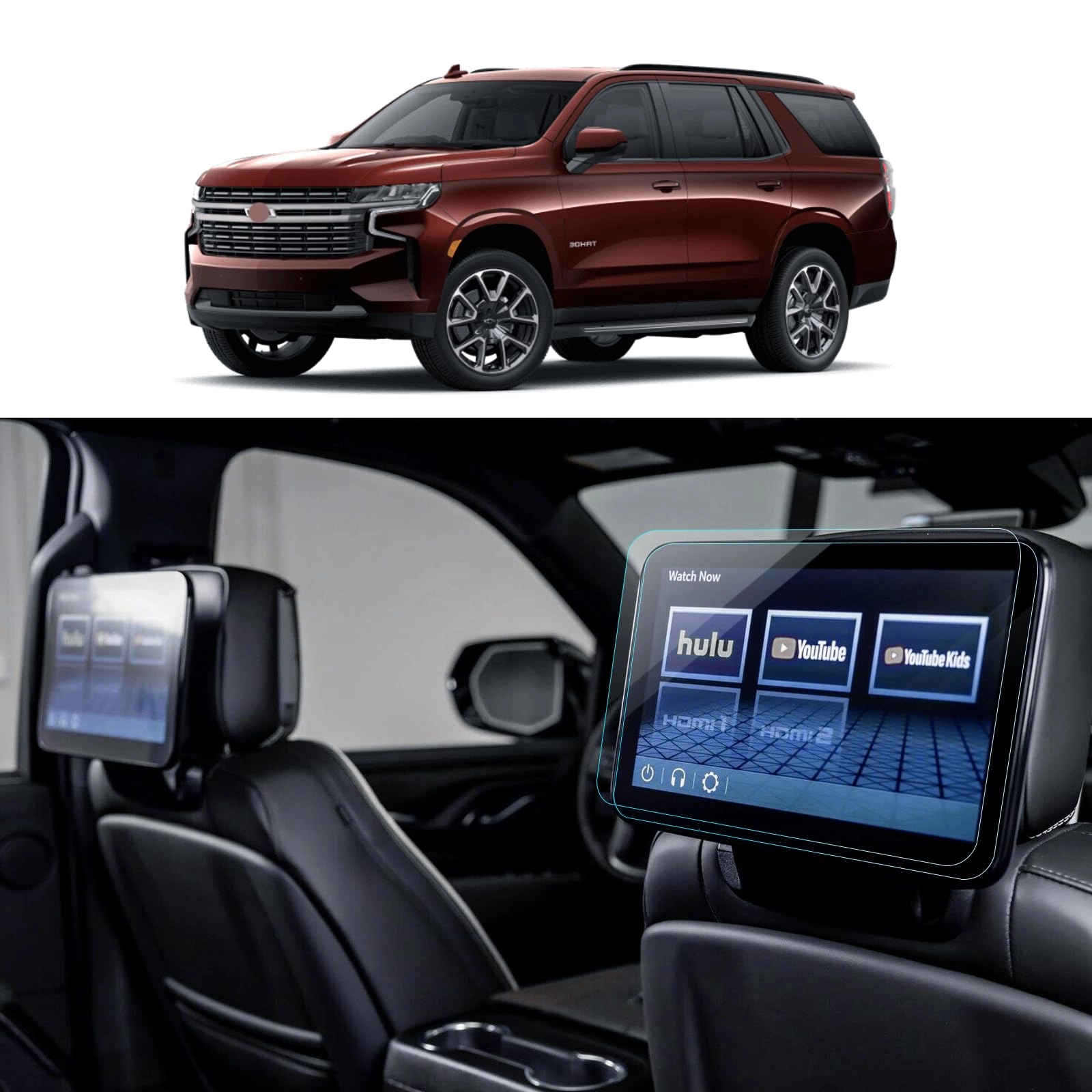 Escalade Screen Protector - for 2021 2022 2023 2024 2025 2026 Cadillac Escalade & 2021- 2023 Chevy Tahoe Suburban & GMC Yukon Denali 12.6 inches