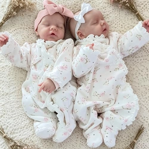 Reborn Twins Baby Dolls - 18 inch Full Body Vinyl Ages 3+