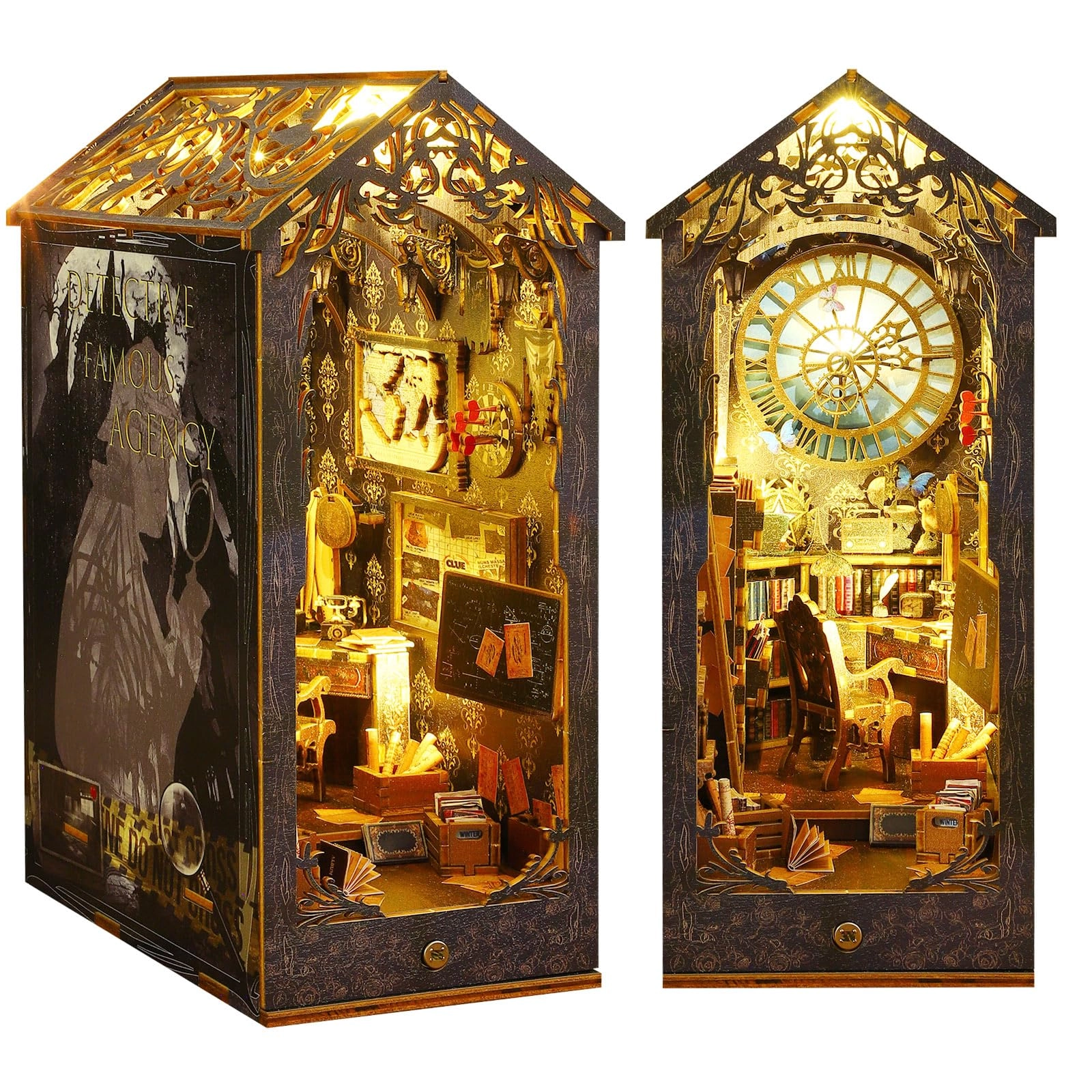 Cuteefun DIY Doll House Kit - Detective Cabinet