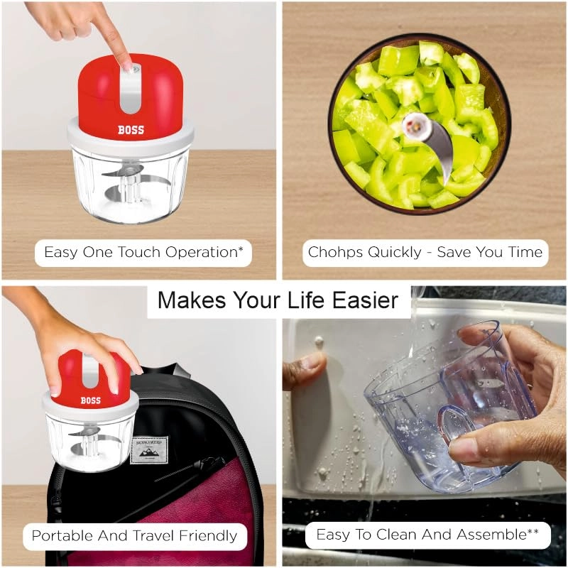 Electric Chopper - 350 ml USB Rechargeable