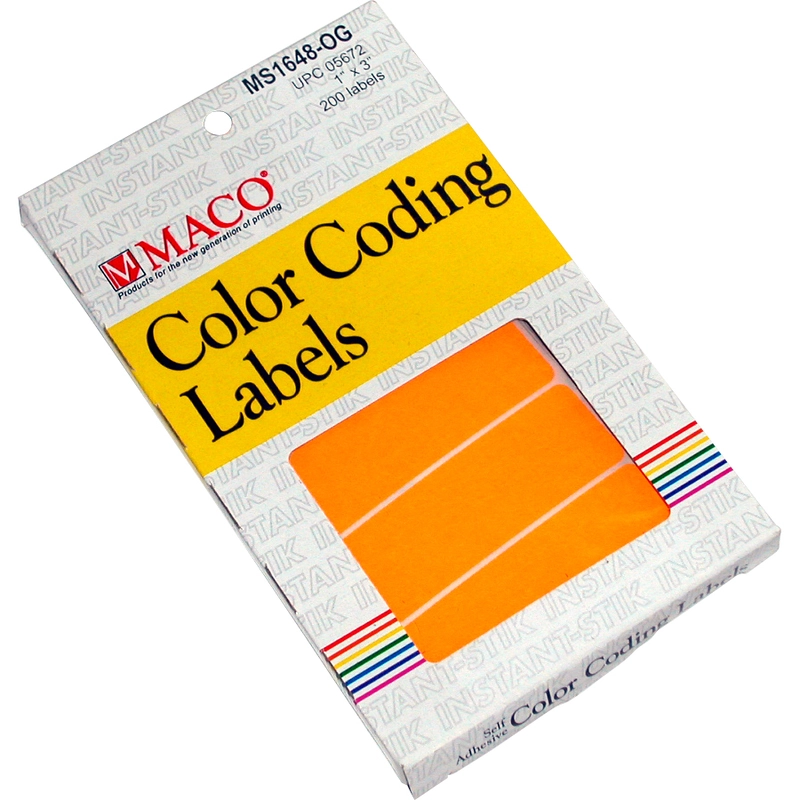 Color Coding Labels - 768 Labels .25 in ( 6.35 mm )