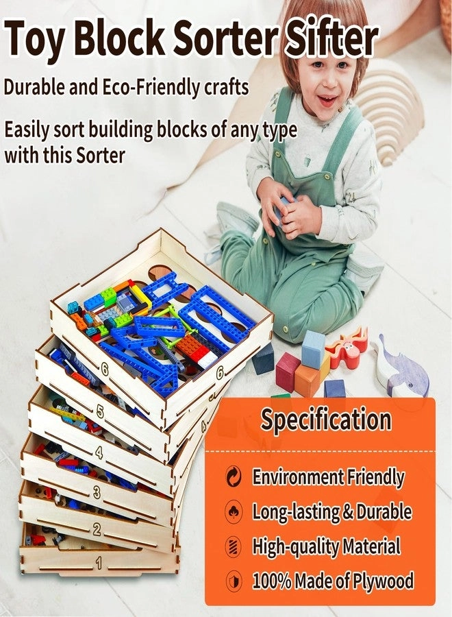 Sorter Sifter Box for LEGO - 6 Tray 5 Different Size