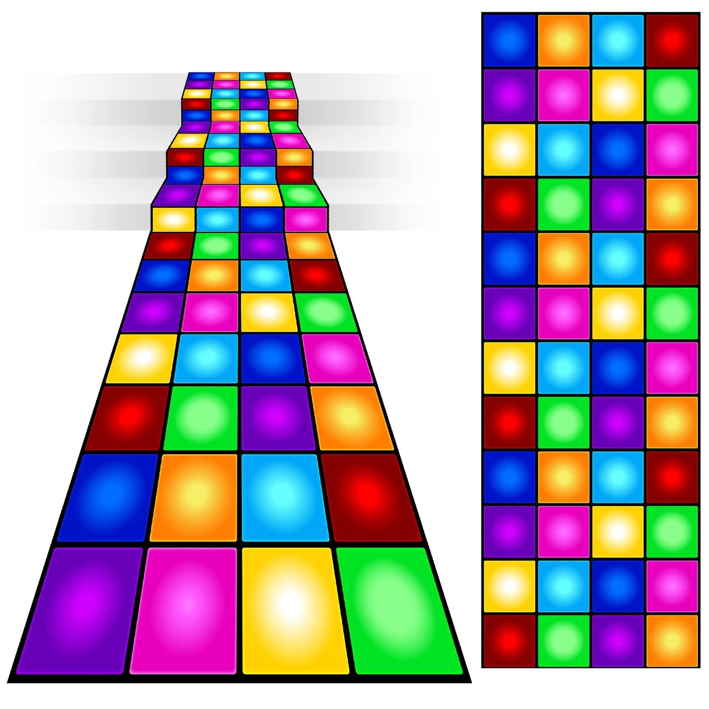Neon Dance Floor - 1 piece(s) birthday party