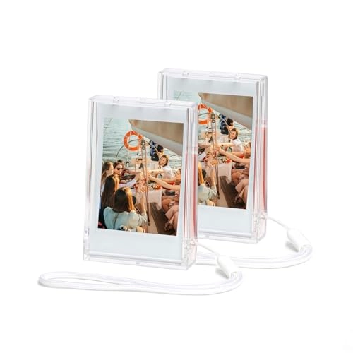 Mini Photo Holder Storage Case - 3 inch Wrist Lanyard Set