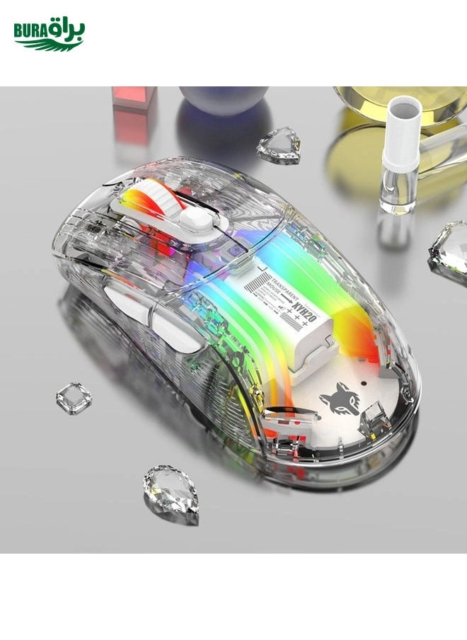 XYH20RGB Gaming Mouse - 2.4G+BT5.0+Wired