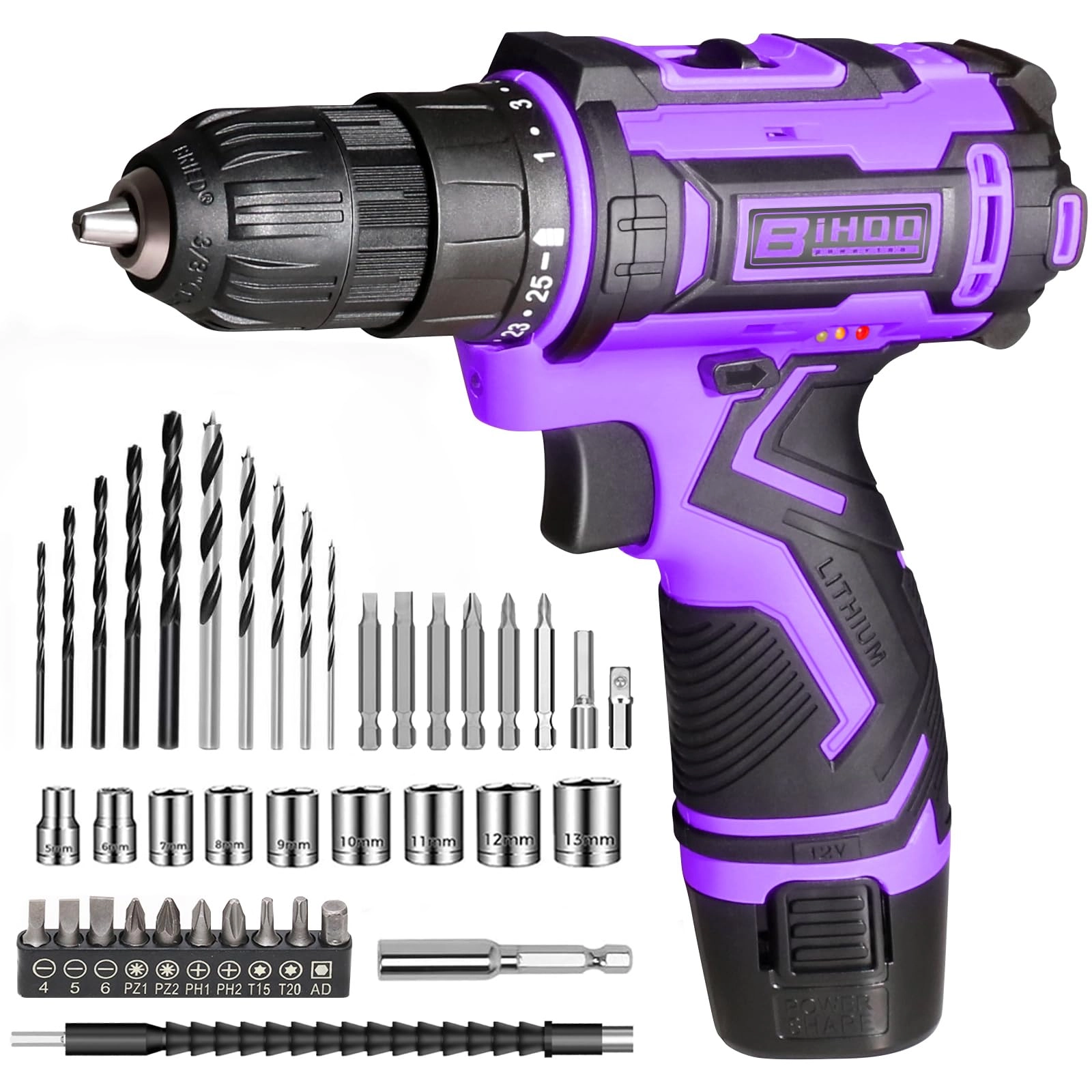 Cordless Drill - 20v 2000mah 25+1 Torque
