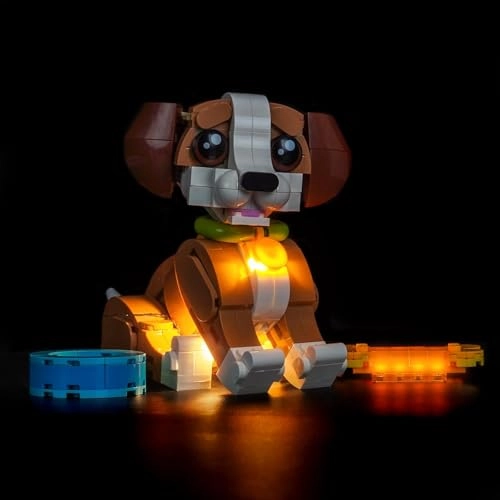 Light kit Compatible with 31382 Cute Animals: Playful Puppy Dog - LED USB