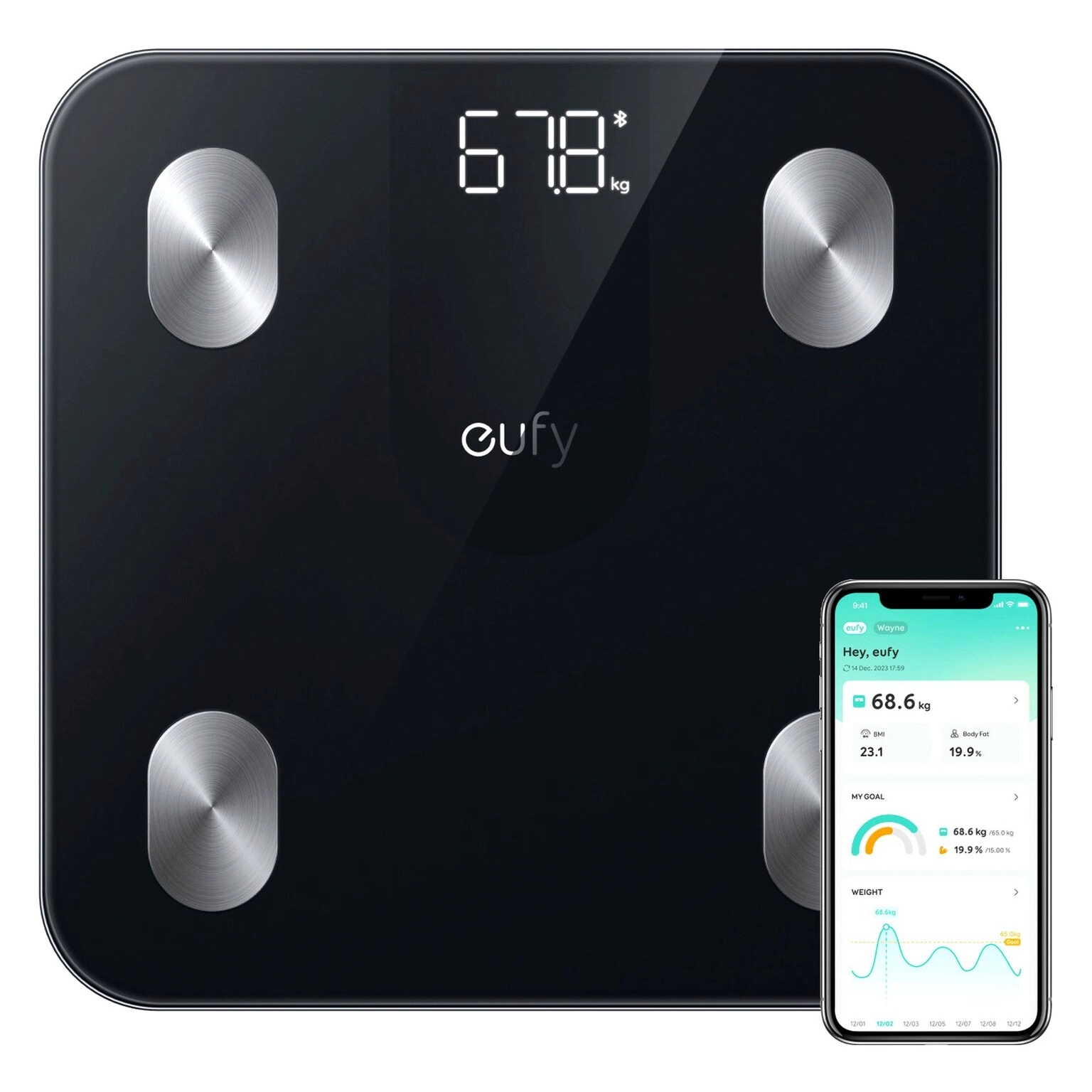 Anker Smart Scale A1 - 180 kg tempered glass