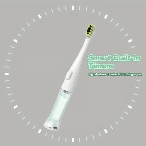SonicPump Electric Toothbrush - Battery Operated Mouthwash Reservoir