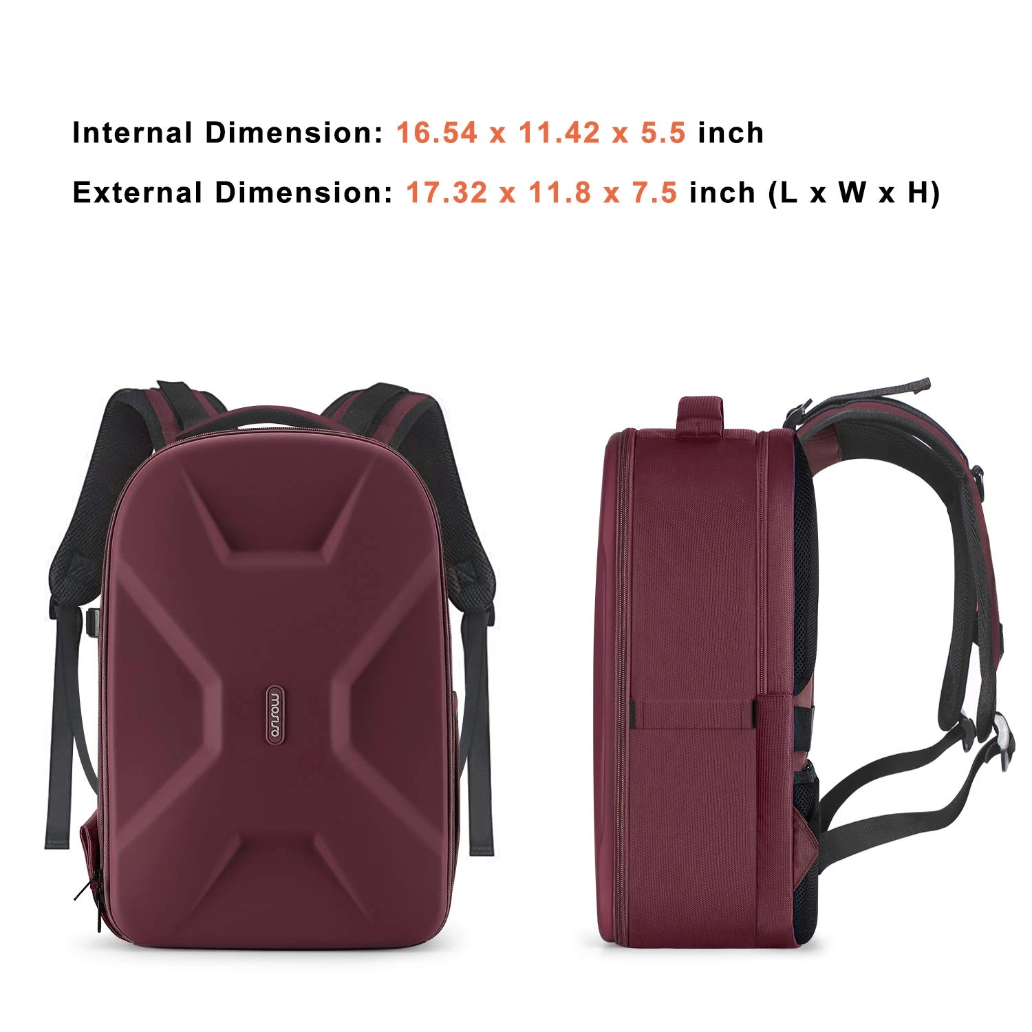 Mocamhsbg - 7.5"D x 11.8"W x 7.5"H Compatible with Canon/Nikon/Sony Hard Shell