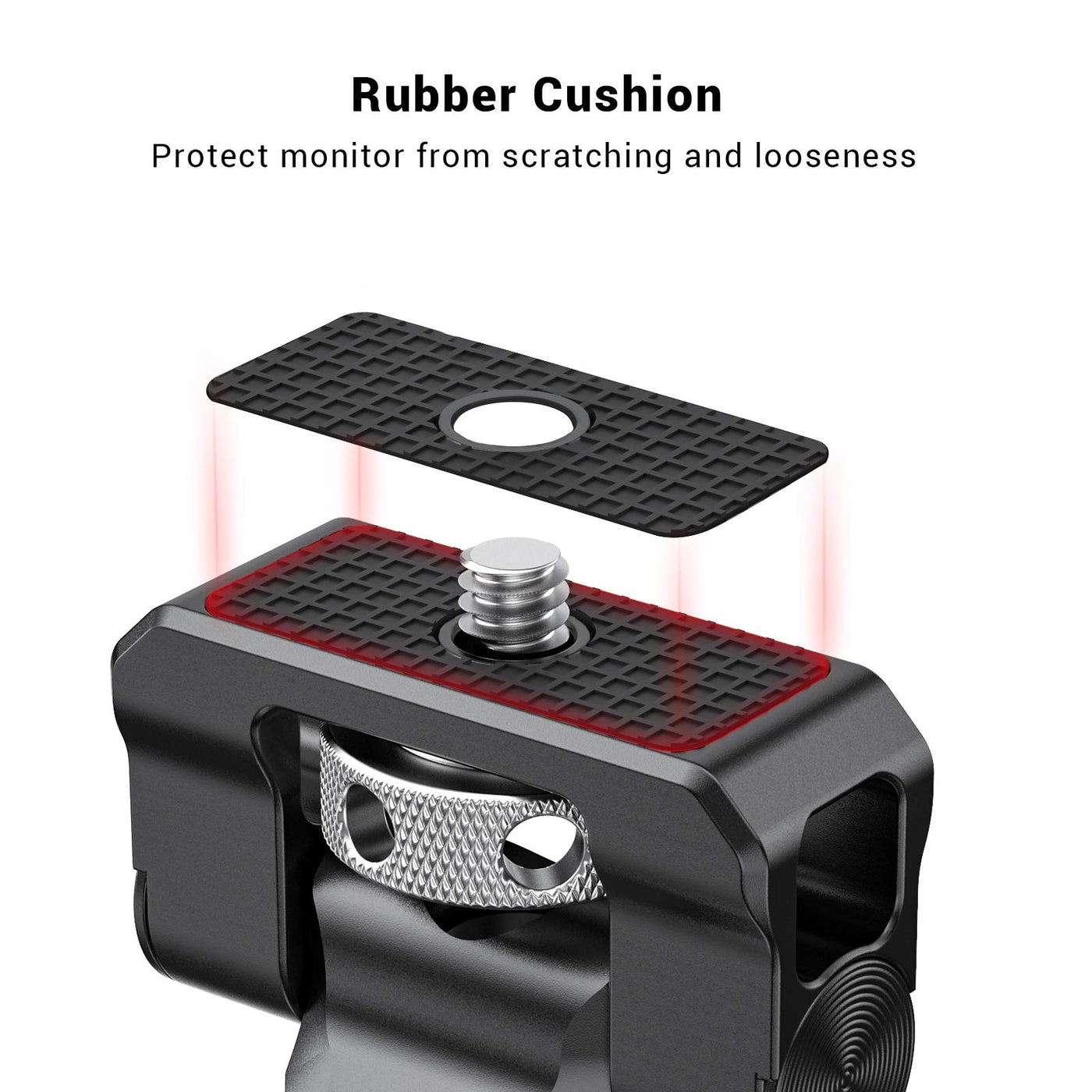 Field Monitor Mount Holder - Cold Shoe 1/4" Inch Screw for 5" and 7" Monitors