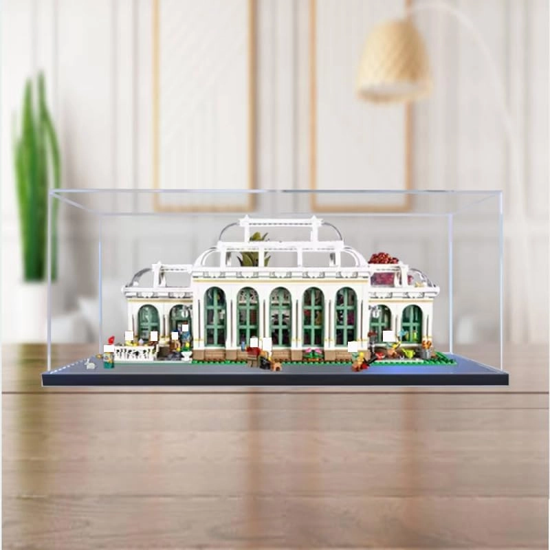 Lego City Display Case (21353) - Clear Acrylic Black Bottom 21.65x11.81x9.84in.