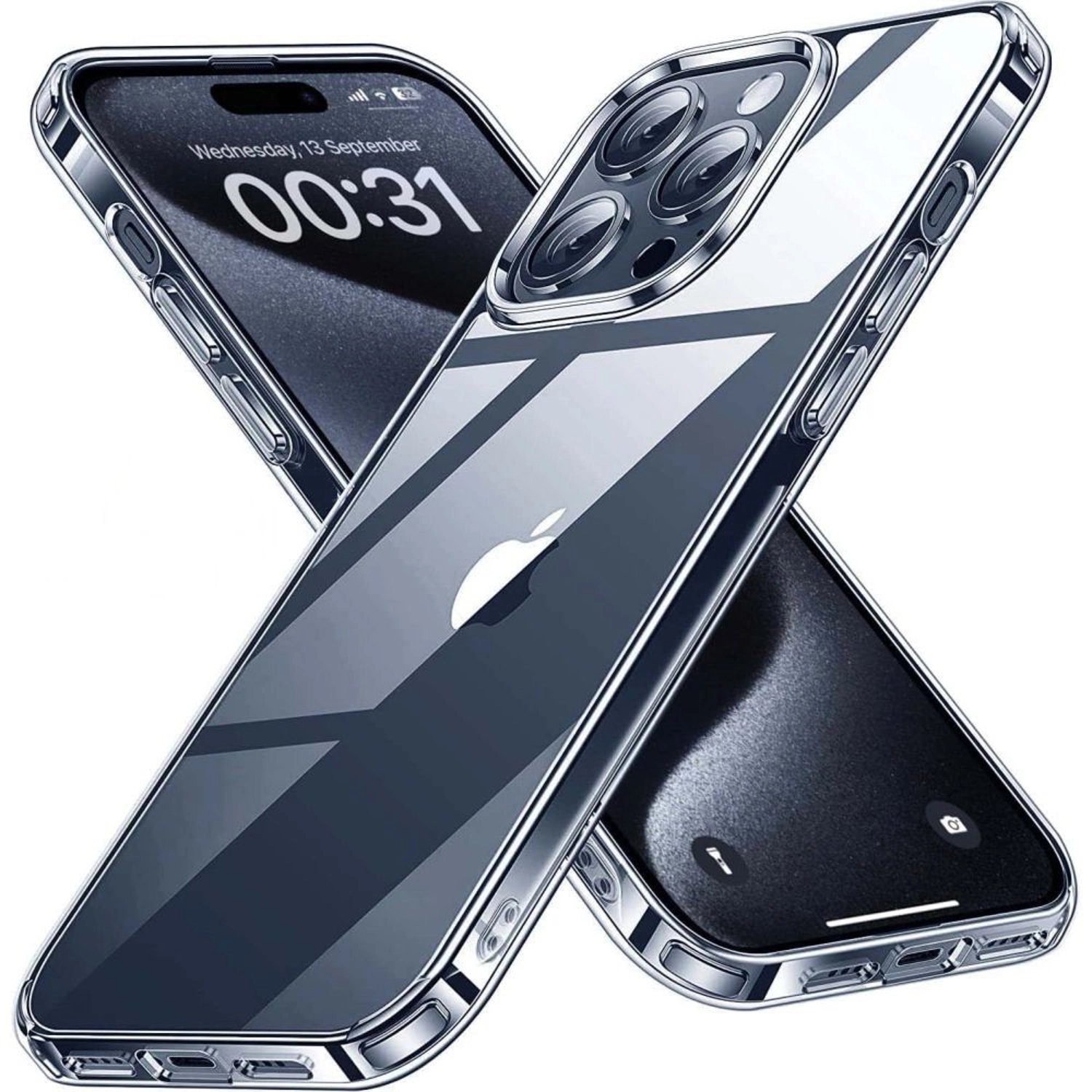 Fitit Clear Case - Ultra Slim Anti-Yellow Shockproof for iPhone 15 Pro