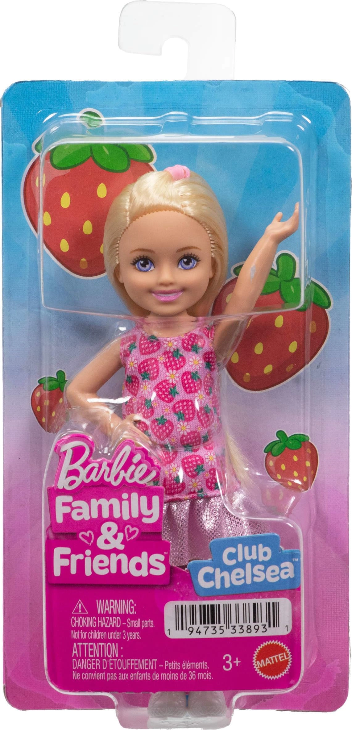 Chelsea Doll - 6 Inch Blonde Hair Strawberry Design Ages 3+