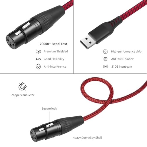 XLR to USB Cable
