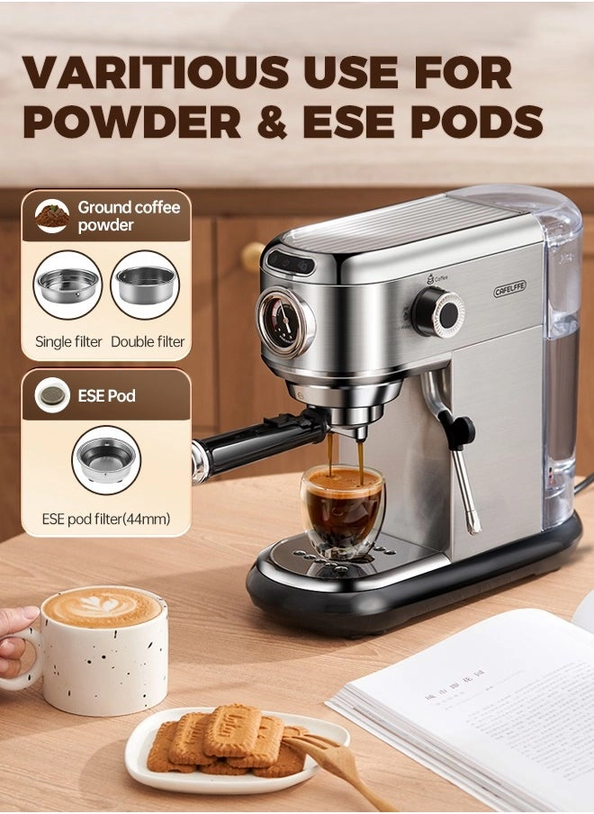 Espresso Coffee Machine & Milk ST-695