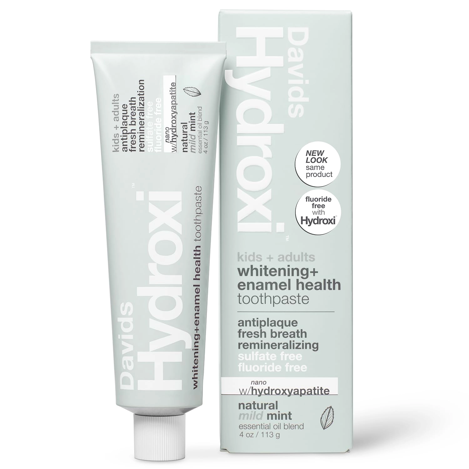 Davids Natural Toothpaste, Inc. Hydroxi Mild Mint Toothpaste Adults, Teen 118.29 ml
