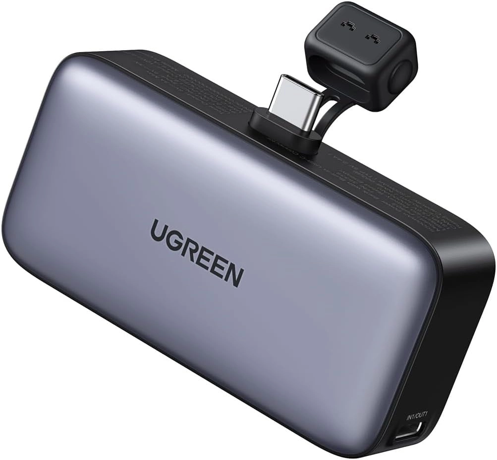 Uno - 5000 mAh 20W PD Fast Charging for Devices Supporting Qi Wireless Charging/USB-C Single USB-C (I/O Charging)