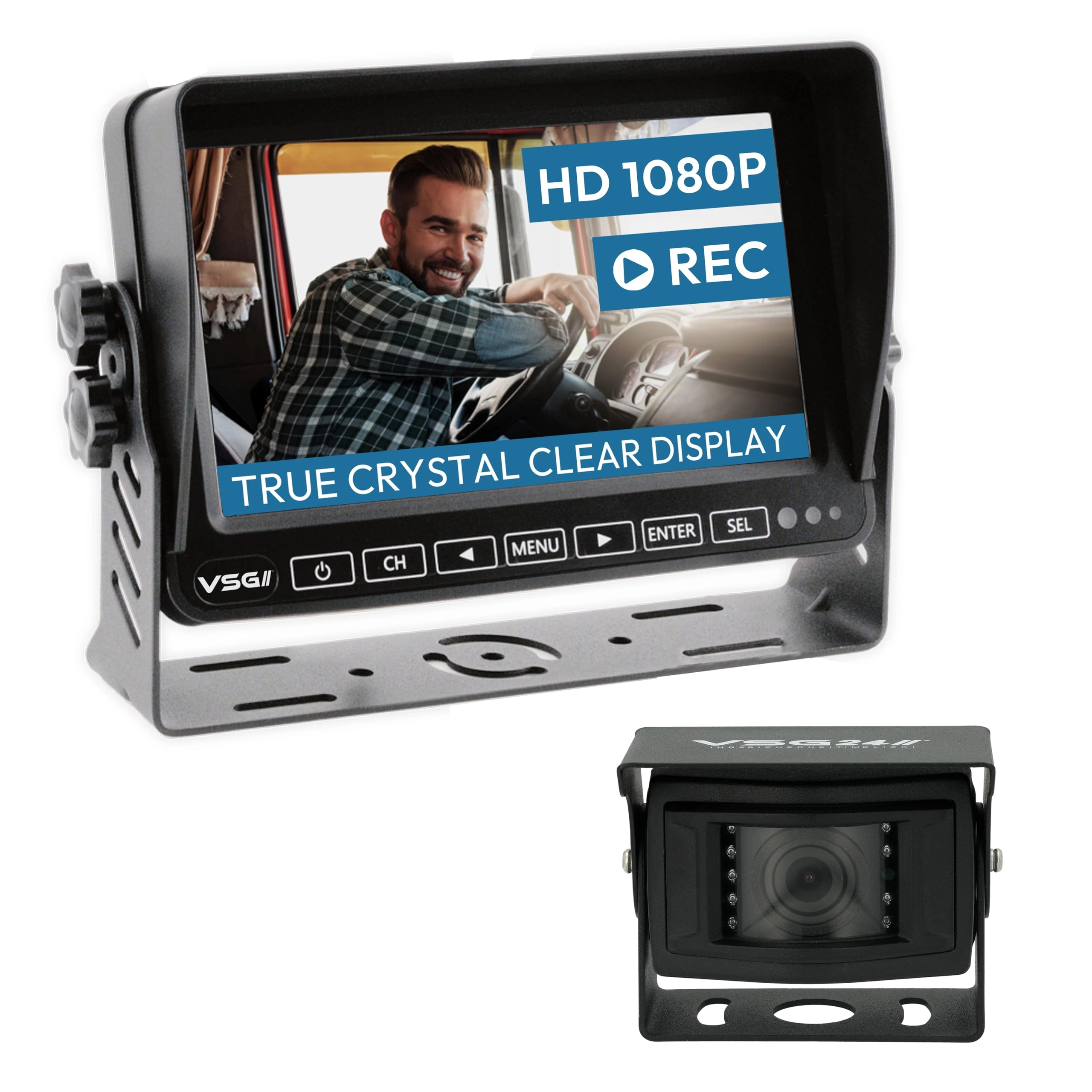 Reversing Camera + 7 Inch Monitor - Night vision