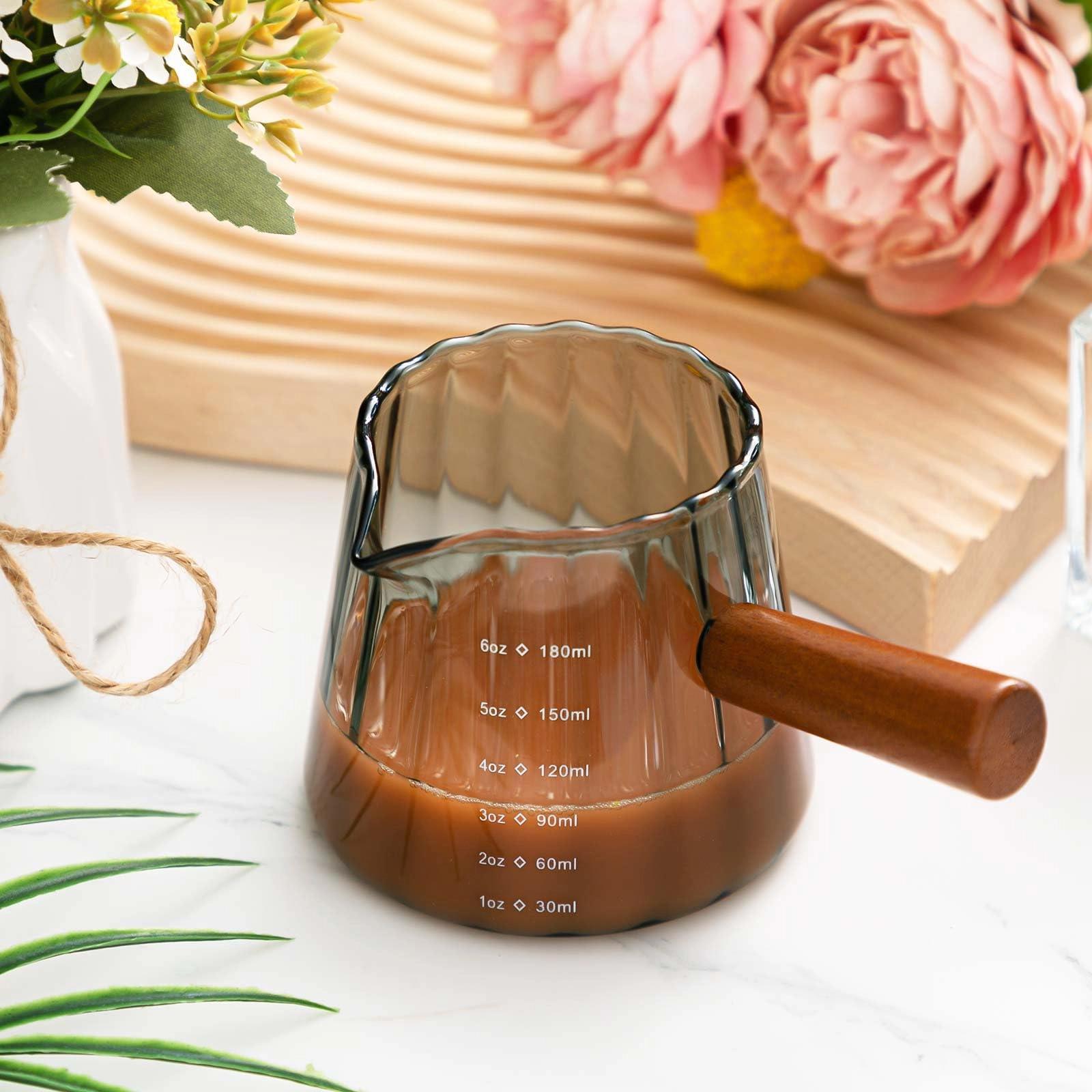 Espresso Shot Glass - 1 pcs - Handle - 180 ml