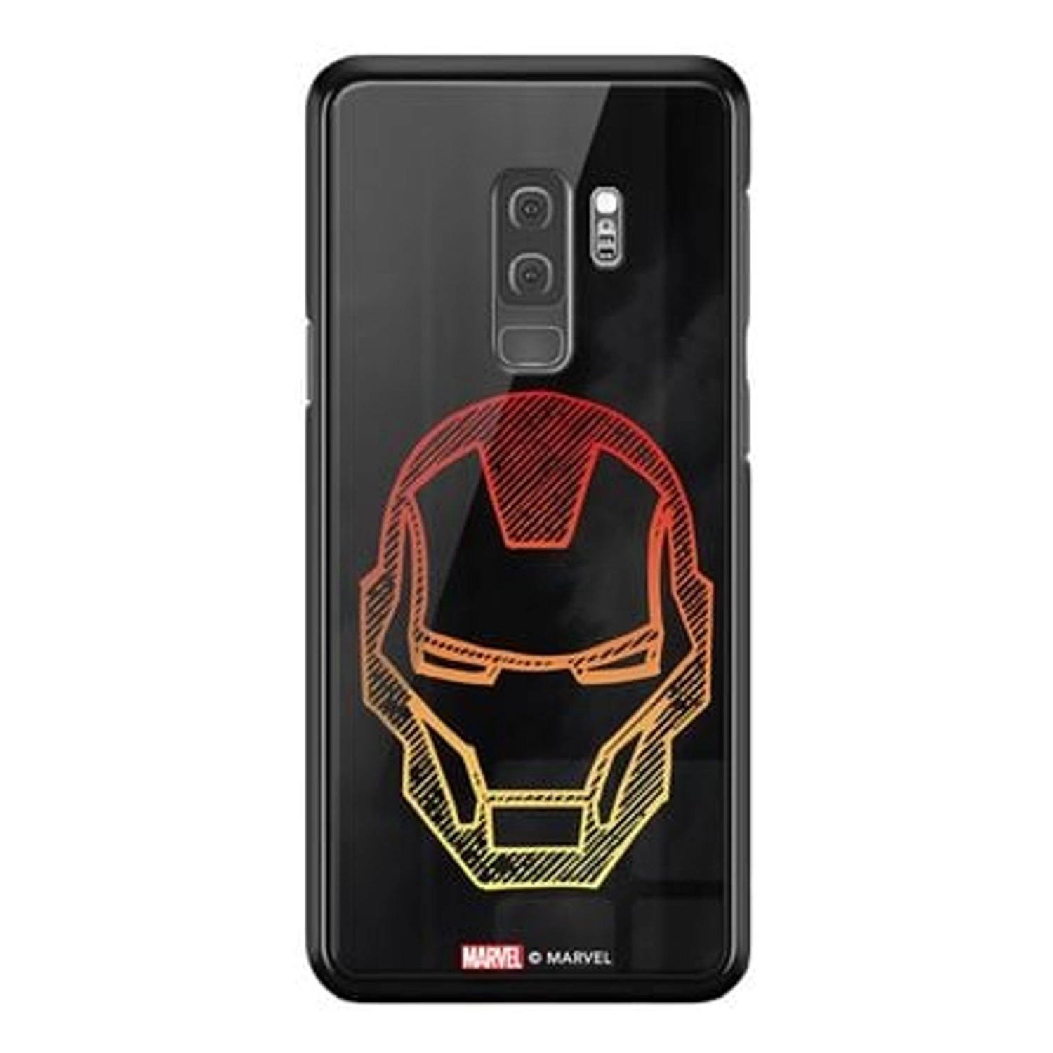 Red Ironman face Back Case for Galaxy S9 Plus