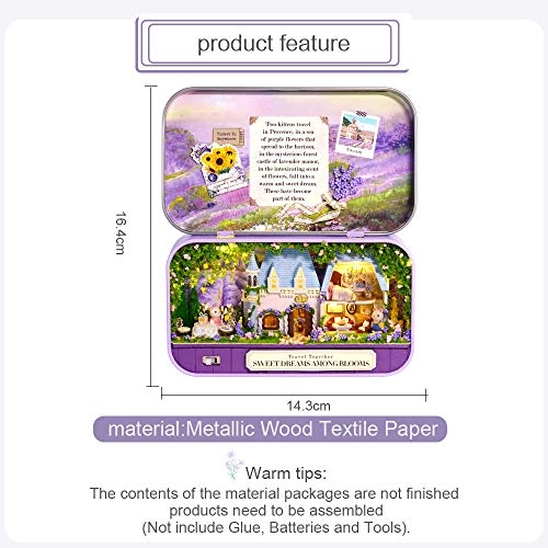 Box Theatre Doll House - Sweet Dreams Among Blooms 1:48 scale